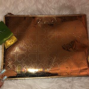 Kate Spade gold clutch